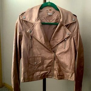 Rose Gold Moto Jacket